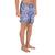 Polynesian Symmetry Gardient Violet Men's Athletic Long Shorts - Polynesian Pride