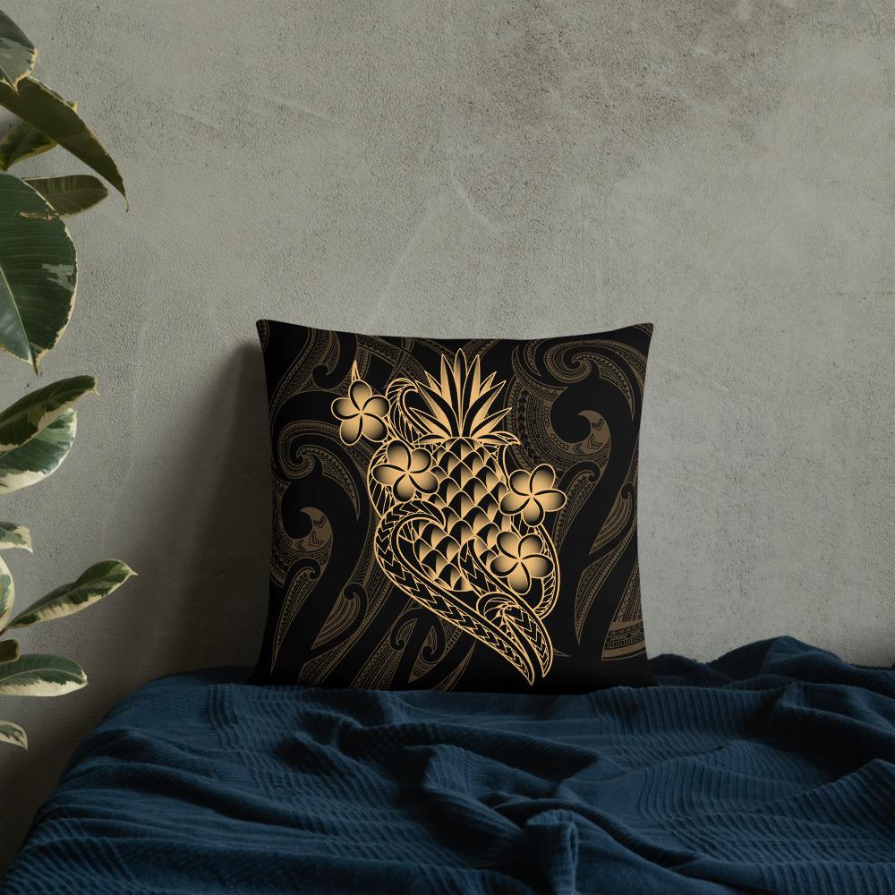 Polynesian Basic Pillow - Gold Pineapple - Polynesian Pride