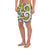 Polynesian Maori Ethnic Ornament Yellow Men's Athletic Long Shorts - Polynesian Pride