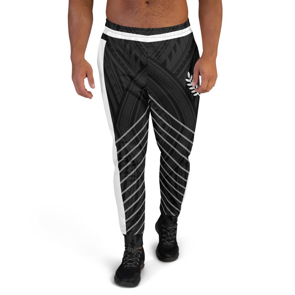 Kosrae Custom Sweatpant - Line Style Polynesian Patterns Unisex Black - Polynesian Pride