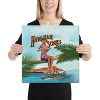 Hawaiian Song Canvas 16x16 Canvas White - Polynesian Pride