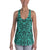 Polynesian Kakau Turtle Turquoise Hawaii Women's Racerback Tank Top Art - Polynesian Pride