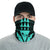 Hawaii Kanaka Map Kakau Neck Gaiter - Turquoise One Size Turquoise - Polynesian Pride