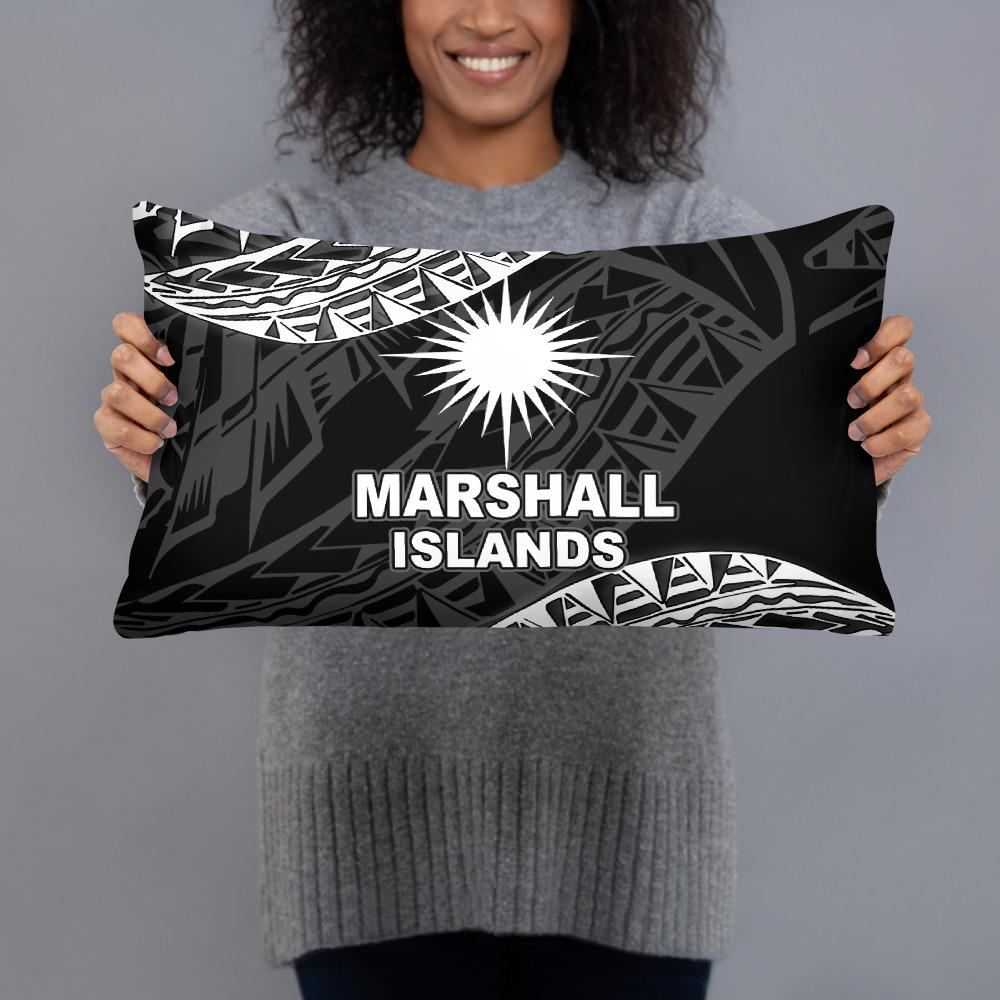 Marshall Islands Polynesian Pillow - Black Seal - Polynesian Pride