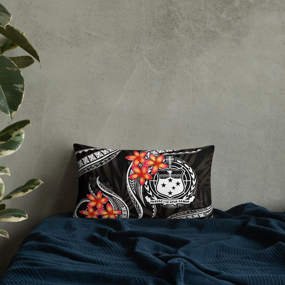 Samoa Polynesian Pillow - White Plumeria - Polynesian Pride