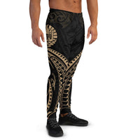 Tahiti Polynesian Sweatpant - Gold Tribal Wave - Polynesian Pride