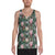 Tropical Monstera Leaf Red Hawaii Men's Tank Top AH White - Polynesian Pride