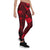 Samoa Polynesian Leggings - Samoa Red Seal with Polynesian Tattoo Red - Polynesian Pride