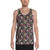 Tropical Hibiscus, Strelitzia Palm Leaves Hawaii Men's Tank Top AH White - Polynesian Pride