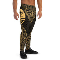 Guam Custom Sweatpant - Polynesian Patterns Gold Color - Polynesian Pride
