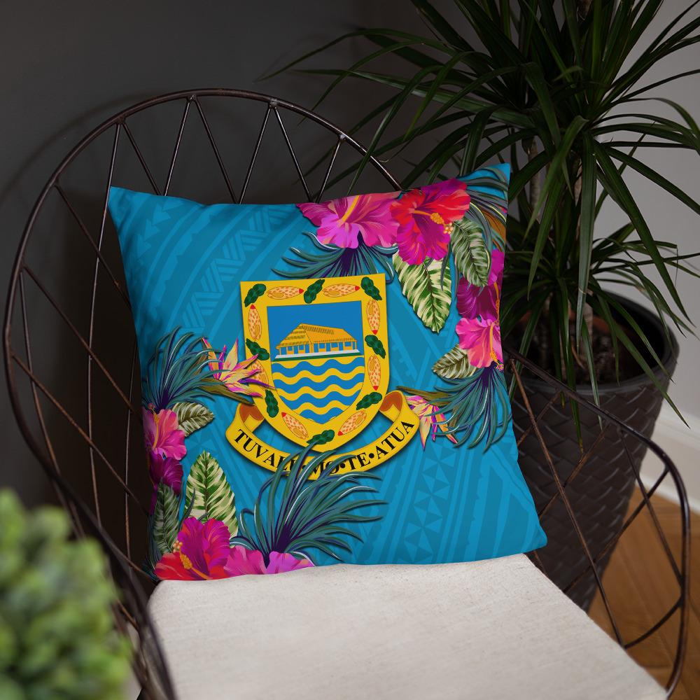 Tuvalu Polynesian Pillow - Hibiscus Surround - Polynesian Pride