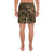 Polynesian Hawaiian Style Tribal Tattoo Gold Men's Athletic Long Shorts - Polynesian Pride