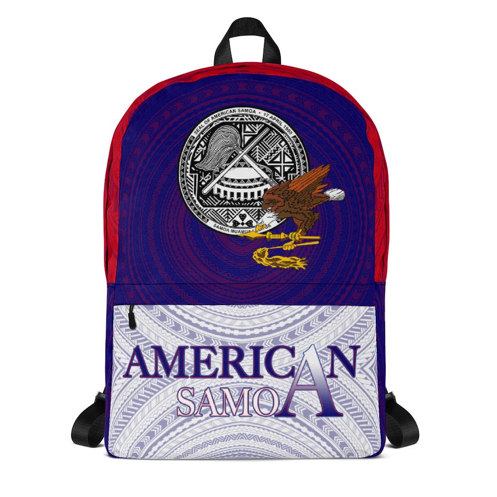 American Samoa Backpack - Flag With Coat Of Arms Art - Polynesian Pride