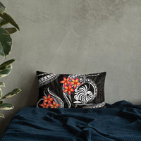 New Caledonia Polynesian Pillow - White Plumeria - Polynesian Pride
