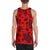 Polynesian Turtle Palm And Sea Pebbles Red - Hawaii Men's Tank Top - Polynesian Pride