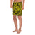 Polynesian Kakau Turtle Yellow Men's Athletic Long Shorts - Polynesian Pride