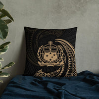 Samoa Polynesian Basic Pillow - Gold Tribal Wave - Polynesian Pride
