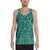 Polynesian Kakau Turtle Turquoise - Hawaii Men's Tank Top Turquoise - Polynesian Pride