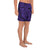 Polynesian Maori Lauhala Violet Men's Athletic Long Shorts - Polynesian Pride