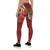 Tahiti Polynesian Leggings - Hibiscus Coat of Arm Red - Polynesian Pride