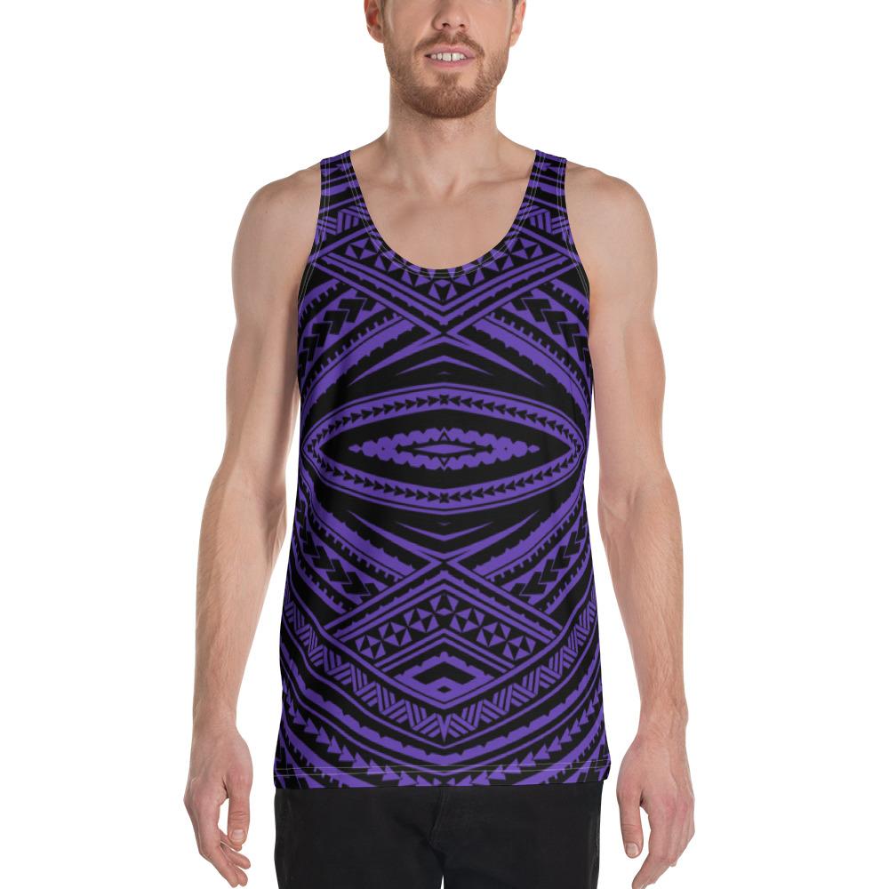 Polynesian Tatau Violet - Hawaii Men's Tank Top Purple - Polynesian Pride