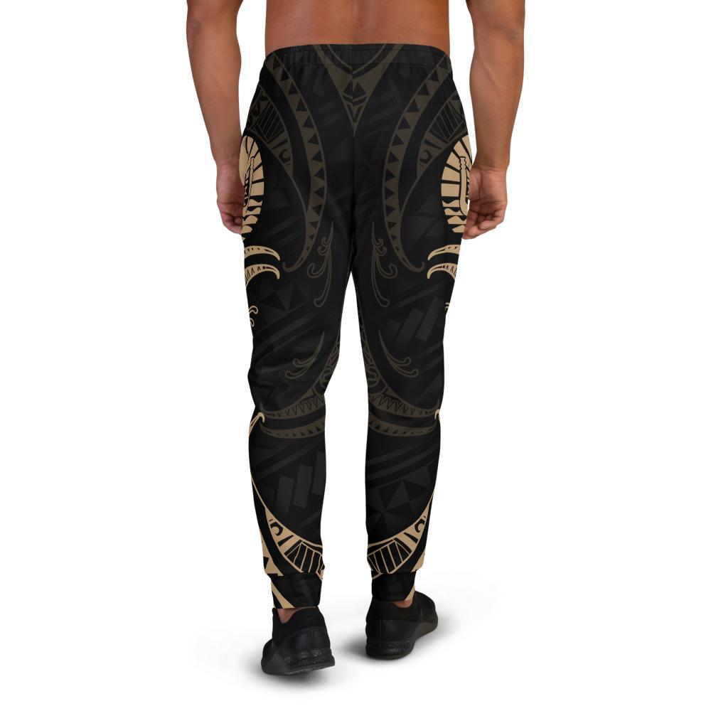 Tahiti Polynesian Sweatpant - Gold Tribal Wave - Polynesian Pride