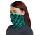 Hawaiian Bandana - Polynesian Shaped Tatau Turquoise Neck Gaiter - Polynesian Pride