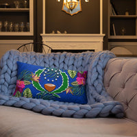 Pohnpei Polynesian Pillow - Hibiscus Surround - Polynesian Pride
