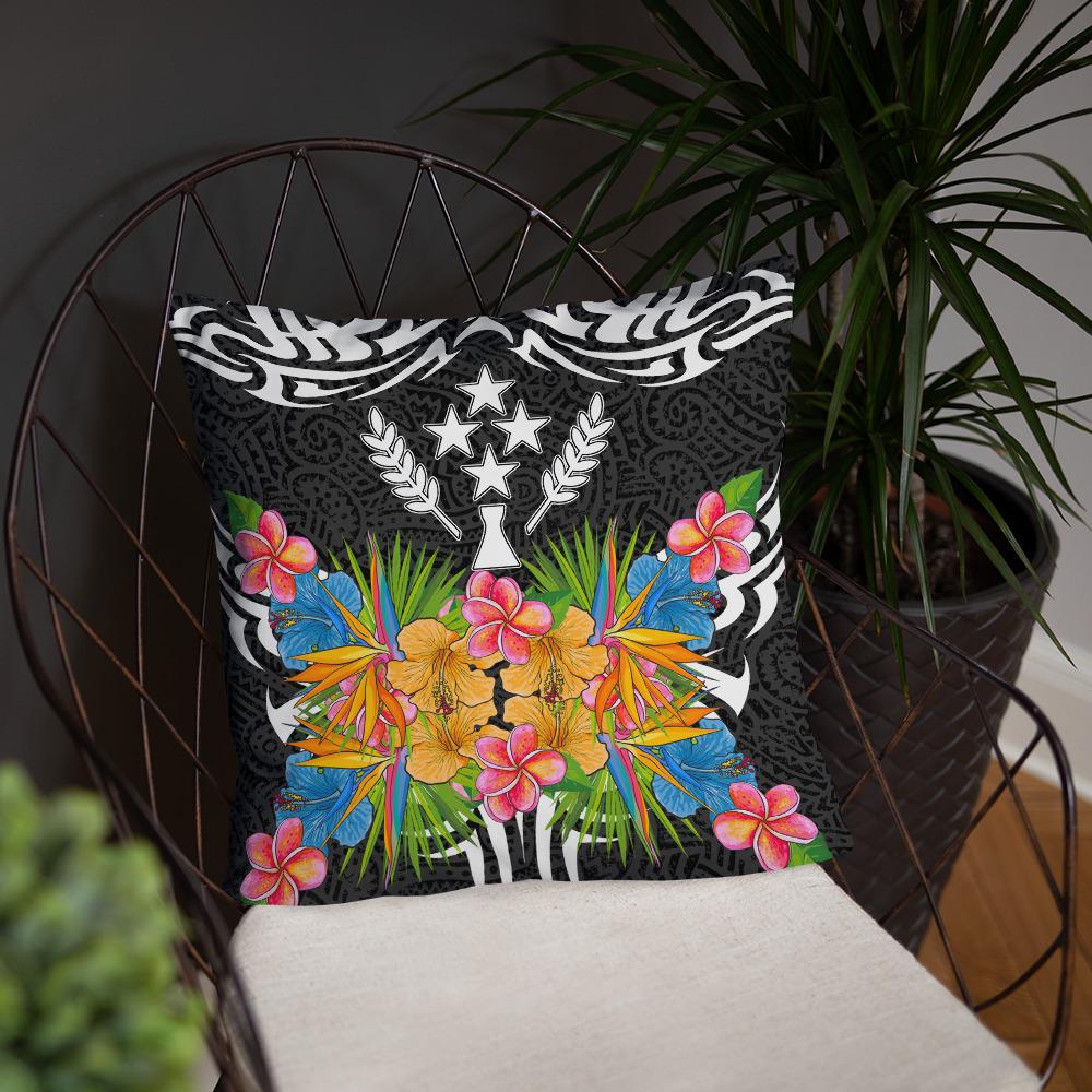 Kosrae State - Coat Of Arms With Tropical Flowers - Polynesian Pride