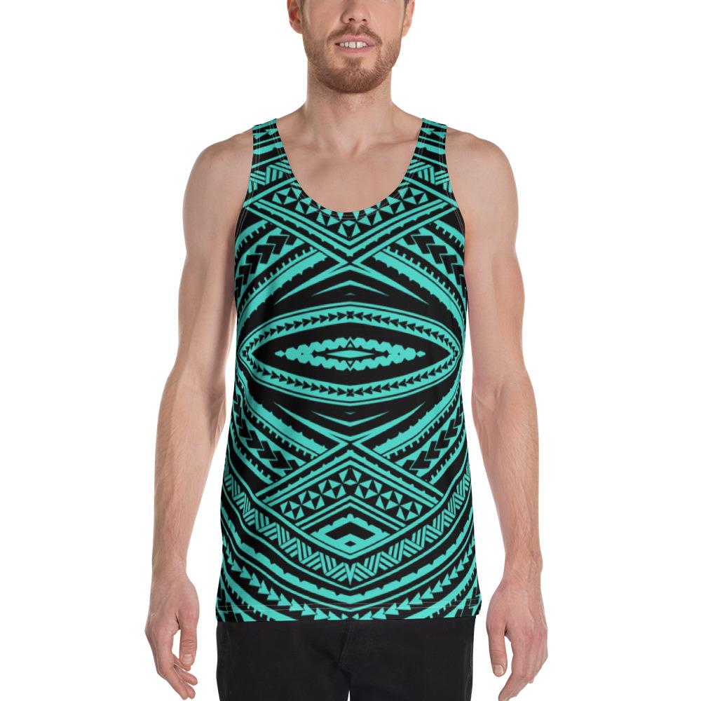 Polynesian Tatau Turquoise - Hawaii Men's Tank Top Turquoise - Polynesian Pride