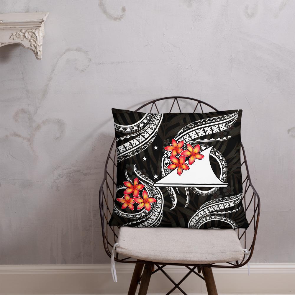 Tokelau Polynesian Pillow - White Plumeria - Polynesian Pride