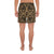 Polynesian Kakau Turtle Gold Men's Athletic Long Shorts - Polynesian Pride