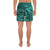 Polynesian Hawaiian Style Tribal Tattoo Turquoise Men's Athletic Long Shorts - Polynesian Pride