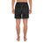 Polynesian Kakau Turtle Gray Men's Athletic Long Shorts - Polynesian Pride