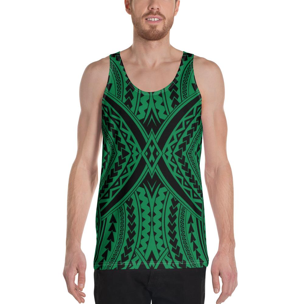 Polynesian Tradition Green - Hawaii Men's Tank Top Green - Polynesian Pride