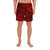 Polynesian Hawaiian Style Tribal Tattoo Red Men's Athletic Long Shorts Art - Polynesian Pride