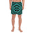 Polynesian Tatau Turquoise Men's Athletic Long Shorts Art - Polynesian Pride