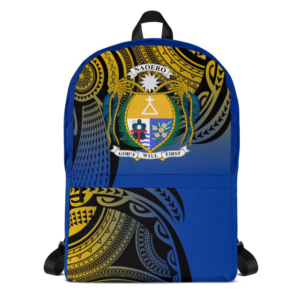 Nauru Polynesian Backpack - Tattoo Pattern Blue - Polynesian Pride