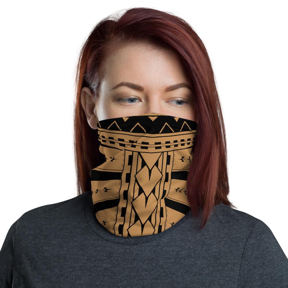 Gold Neck Gaiter AH J0 One Size Art - Polynesian Pride