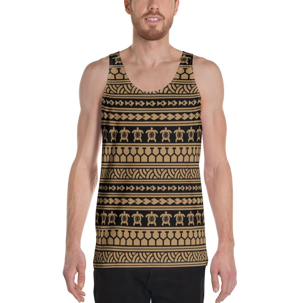 Polynesian Tattoo Tribal Gold - Hawaii Men's Tank Top Gold - Polynesian Pride