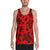 Polynesian Turtle Palm And Sea Pebbles Red - Hawaii Men's Tank Top Red - Polynesian Pride