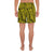 Polynesian Maori Lauhala Yellow Men's Athletic Long Shorts - Polynesian Pride