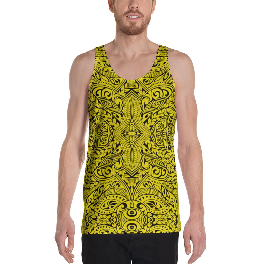 Polynesian Culture Yellow - Hawaii Men's Tank Top Yellow - Polynesian Pride