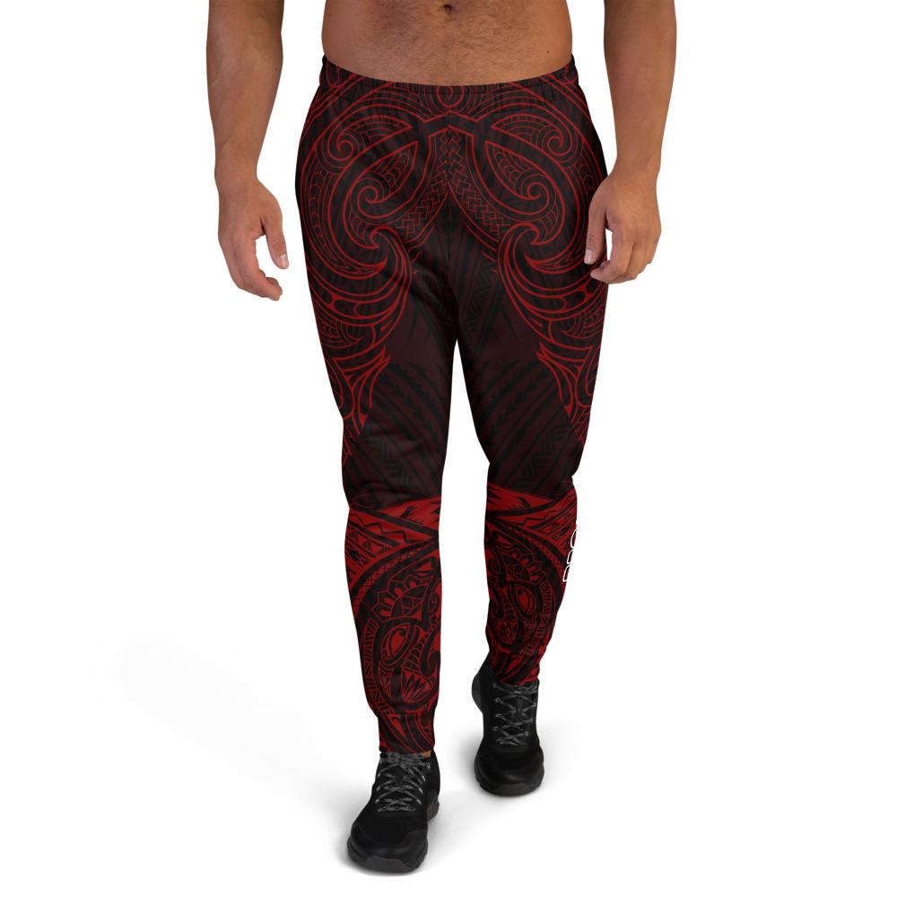 American Samoa Sweatpant - Polynesian Line Style Red Color Unisex Red - Black - Polynesian Pride