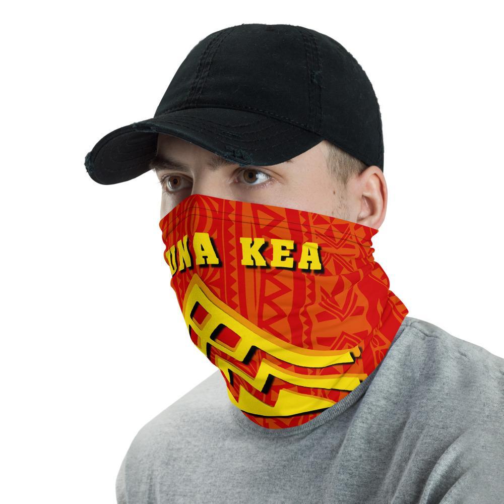Hawaiian Bandana Mauna Kea Nation Polynesian Neck Gaiter - AH - Red - Polynesian Pride