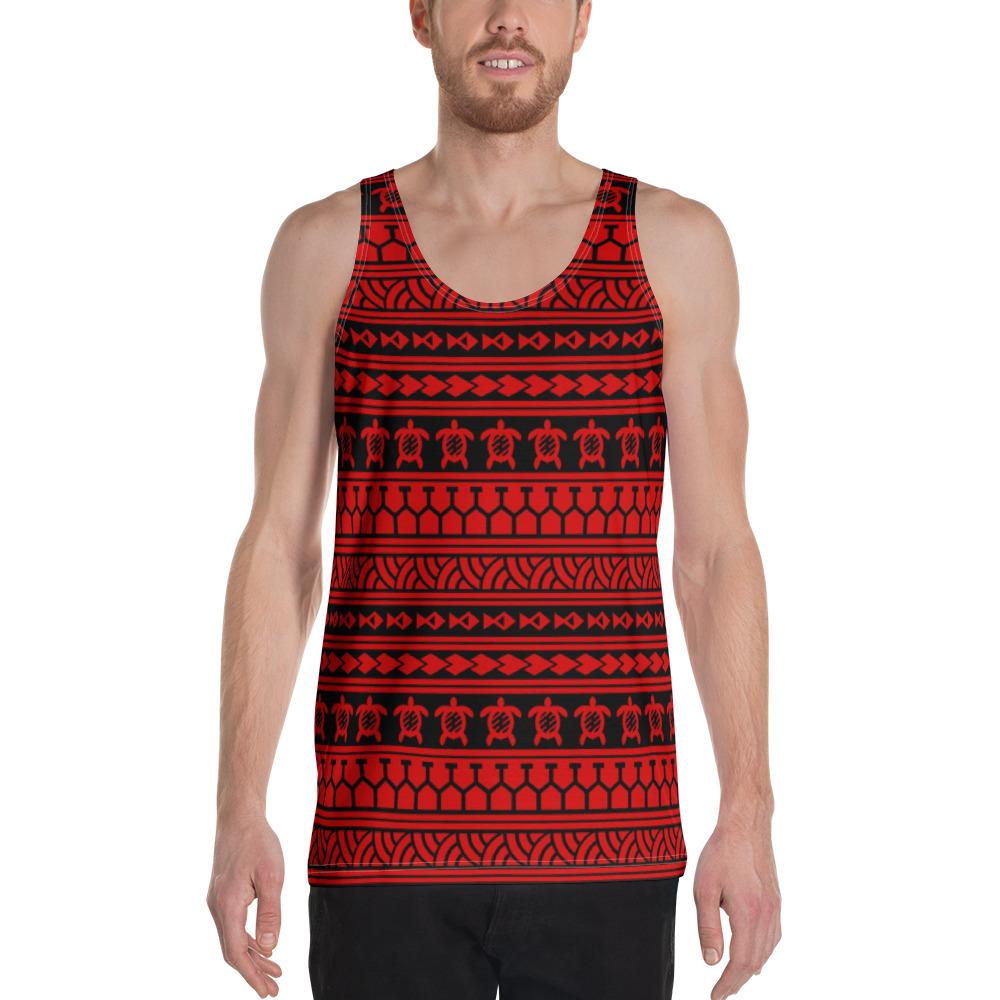 Polynesian Tattoo Tribal Red - Hawaii Men's Tank Top Red - Polynesian Pride