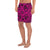 Polynesian Kakau Turtle Pink Men's Athletic Long Shorts - Polynesian Pride