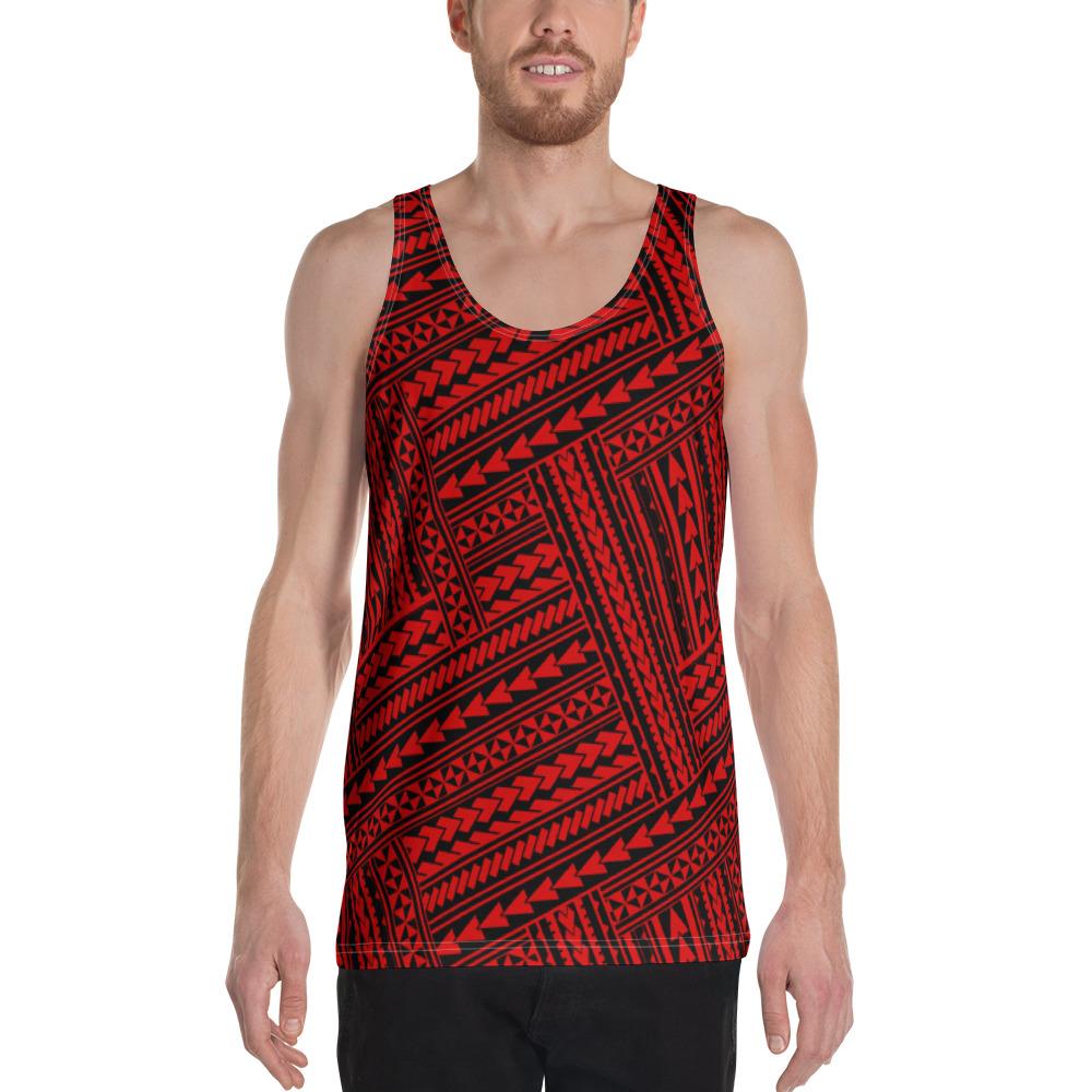 Polynesian Nation Red - Hawaii Men's Tank Top Red - Polynesian Pride