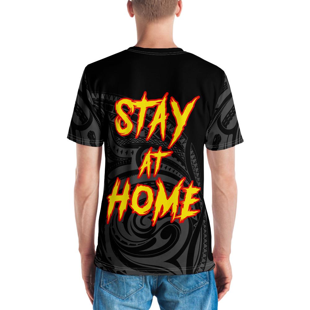 Hawaii Stay At Home Warrior Mens T Shirt - Polynesian Pride