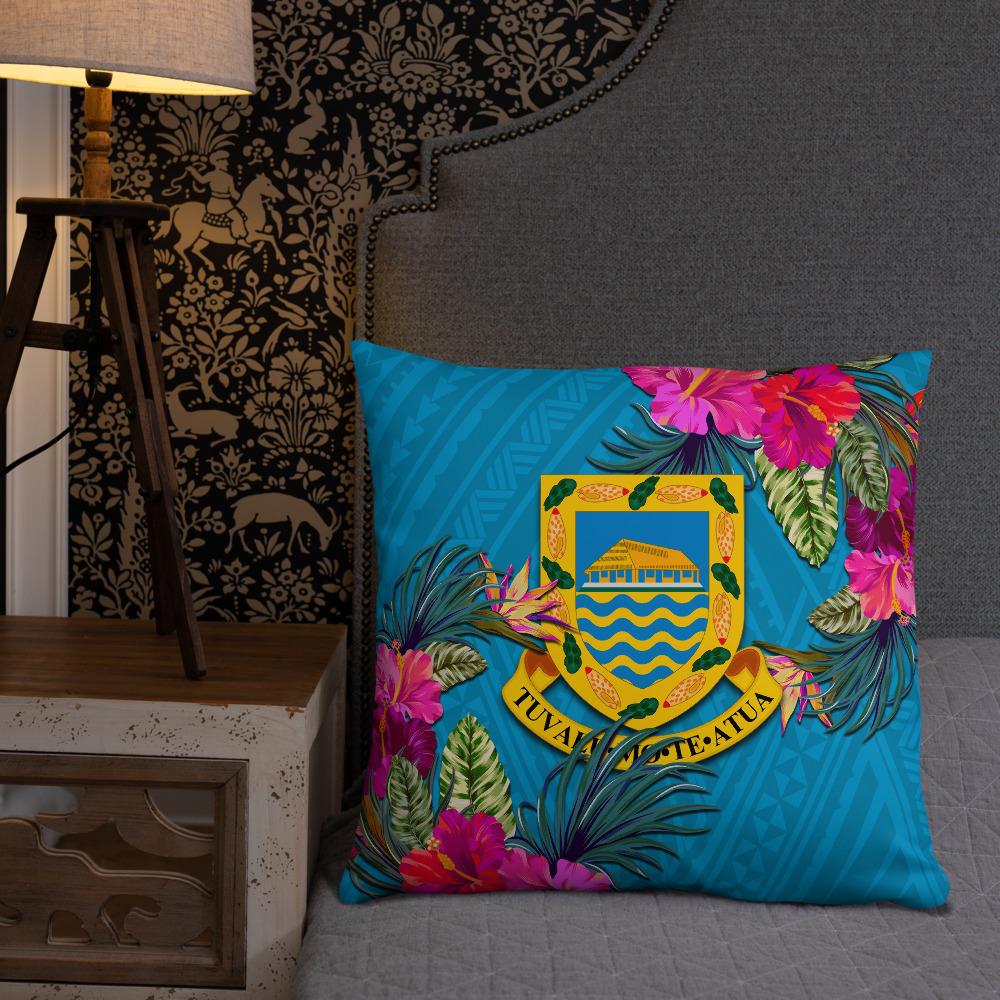 Tuvalu Polynesian Pillow - Hibiscus Surround - Polynesian Pride